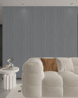 Linea Ghiaccio chevron grey wall panel UK