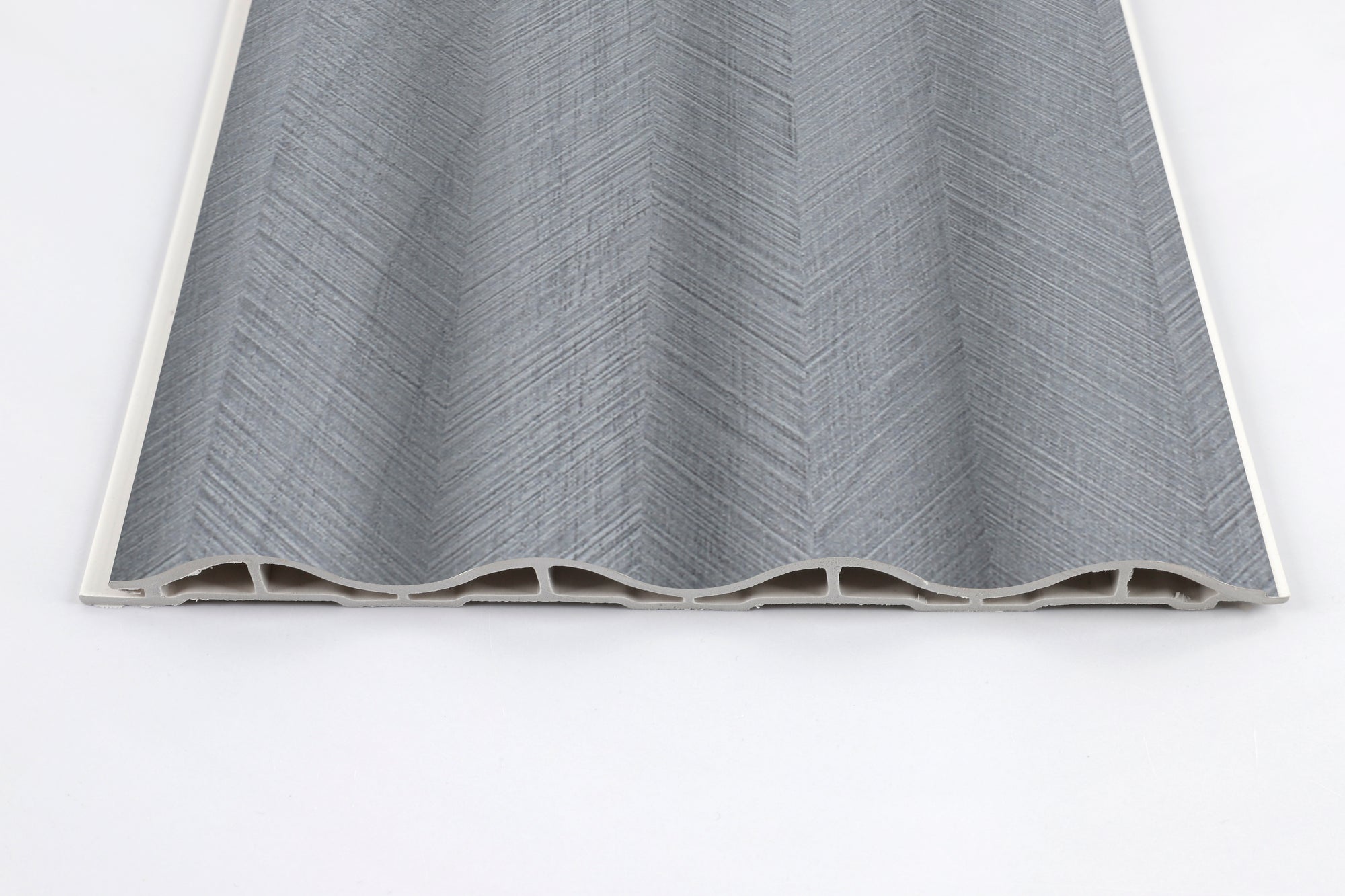 Linea Ghiaccio chevron grey wall panel UK