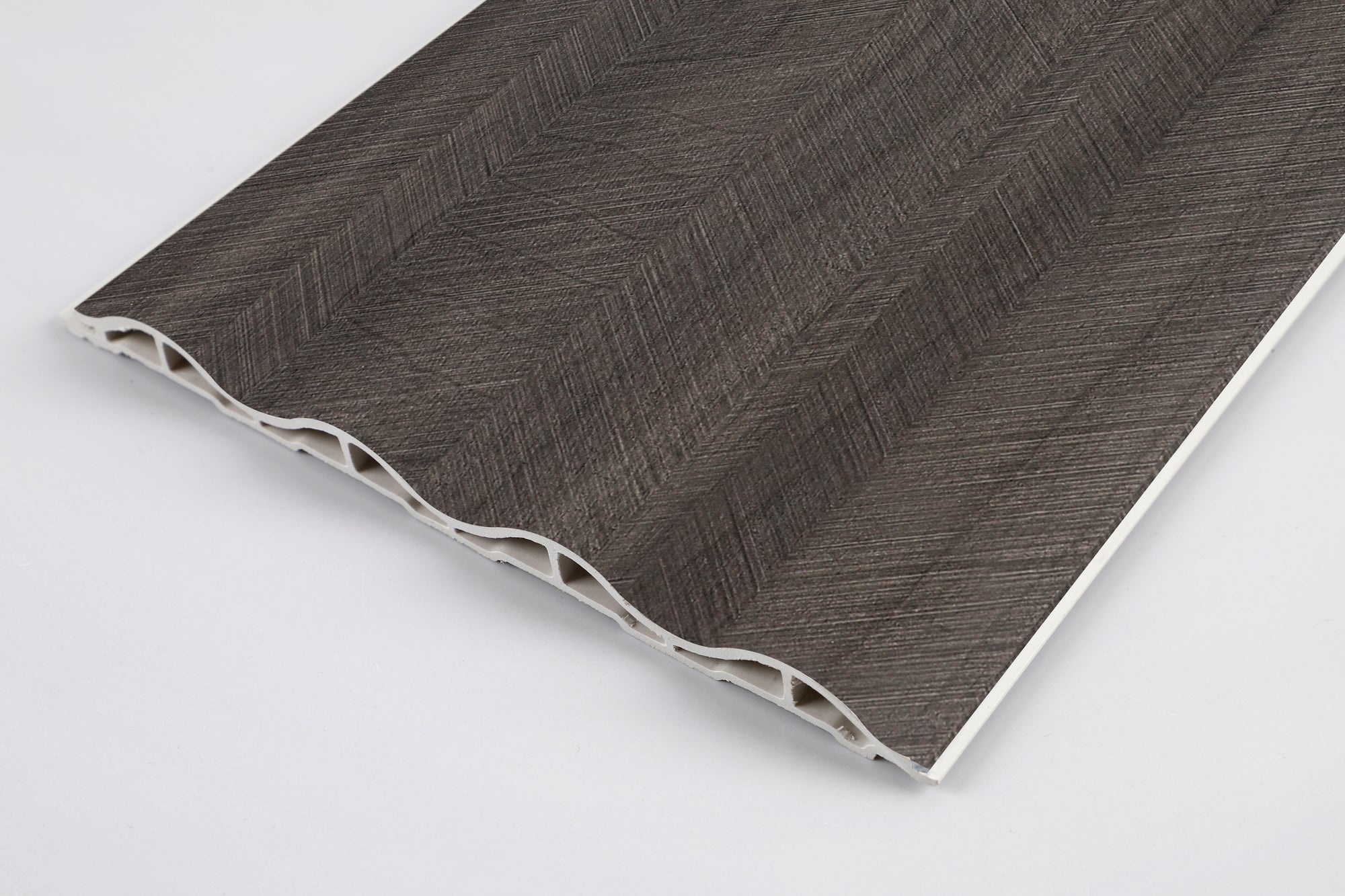 Linea Ombra charcoal architectural wall panels