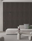 Linea Ombra charcoal architectural wall panels