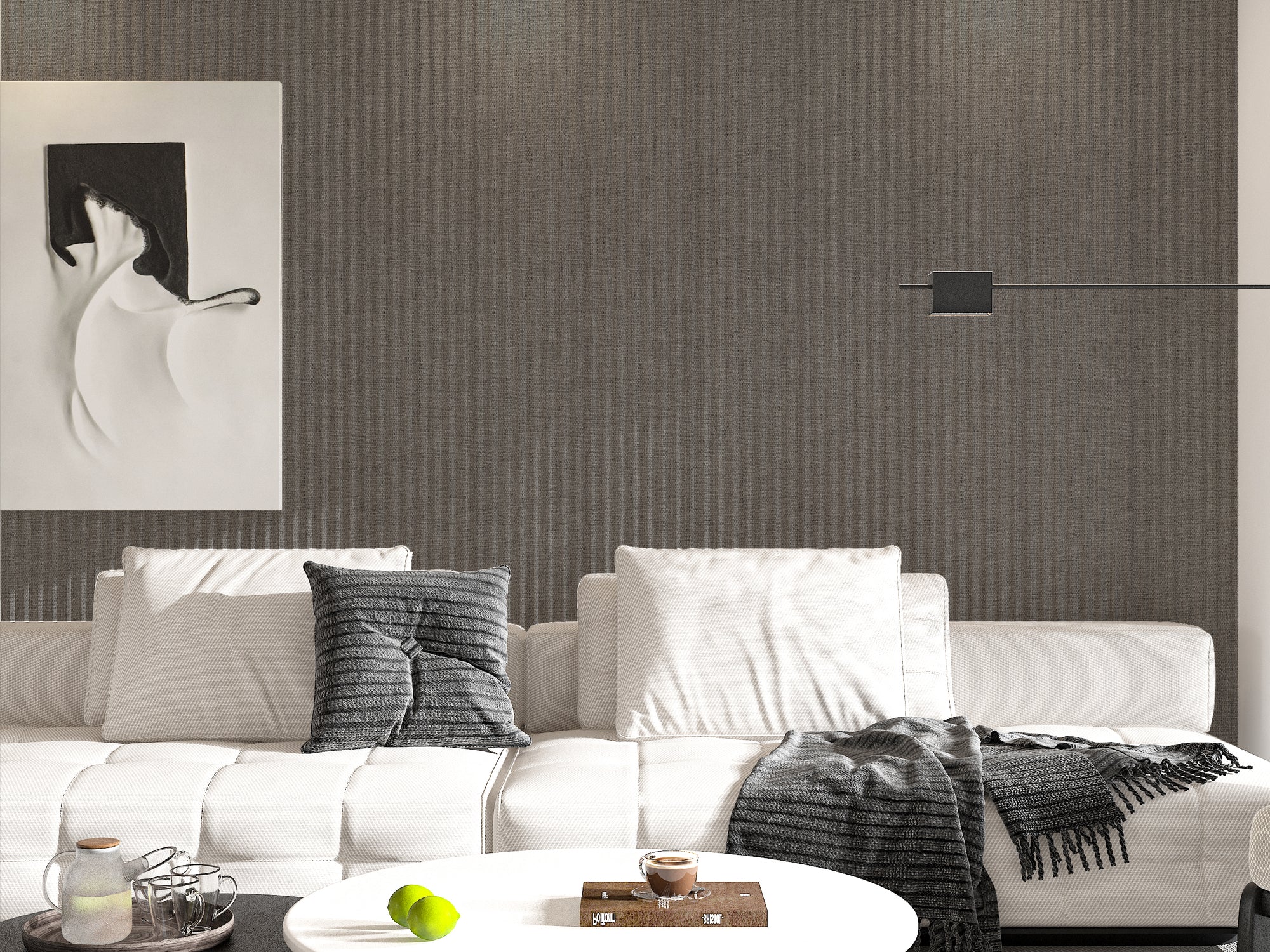 Linea Notte charcoal acoustic wall panel UK